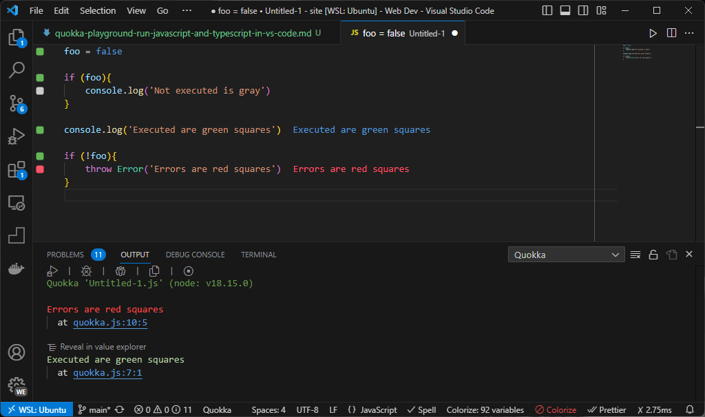 Quokka Squares Indicators